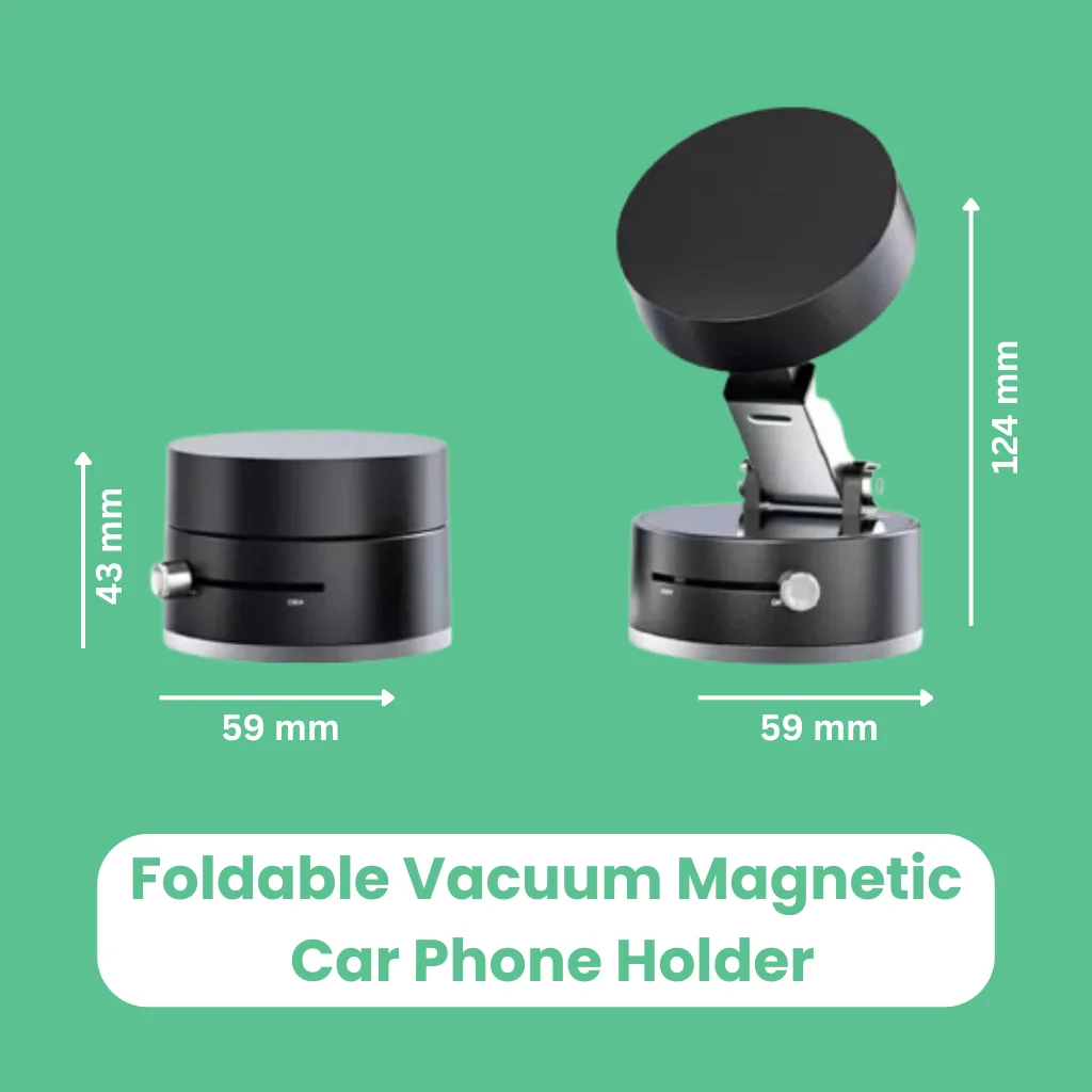 Foldable Vacuum Magnetic Car Phone Holder